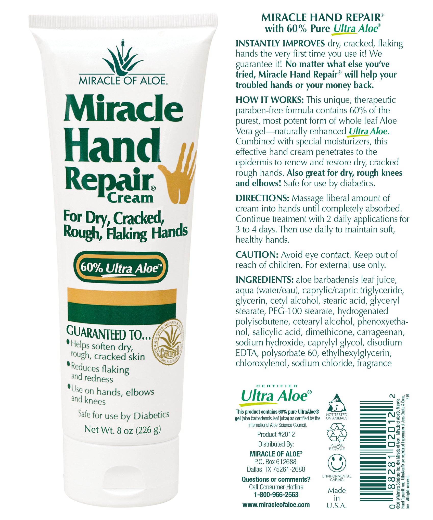 Miracle Hand Repair 8 Ounce 2 Pack