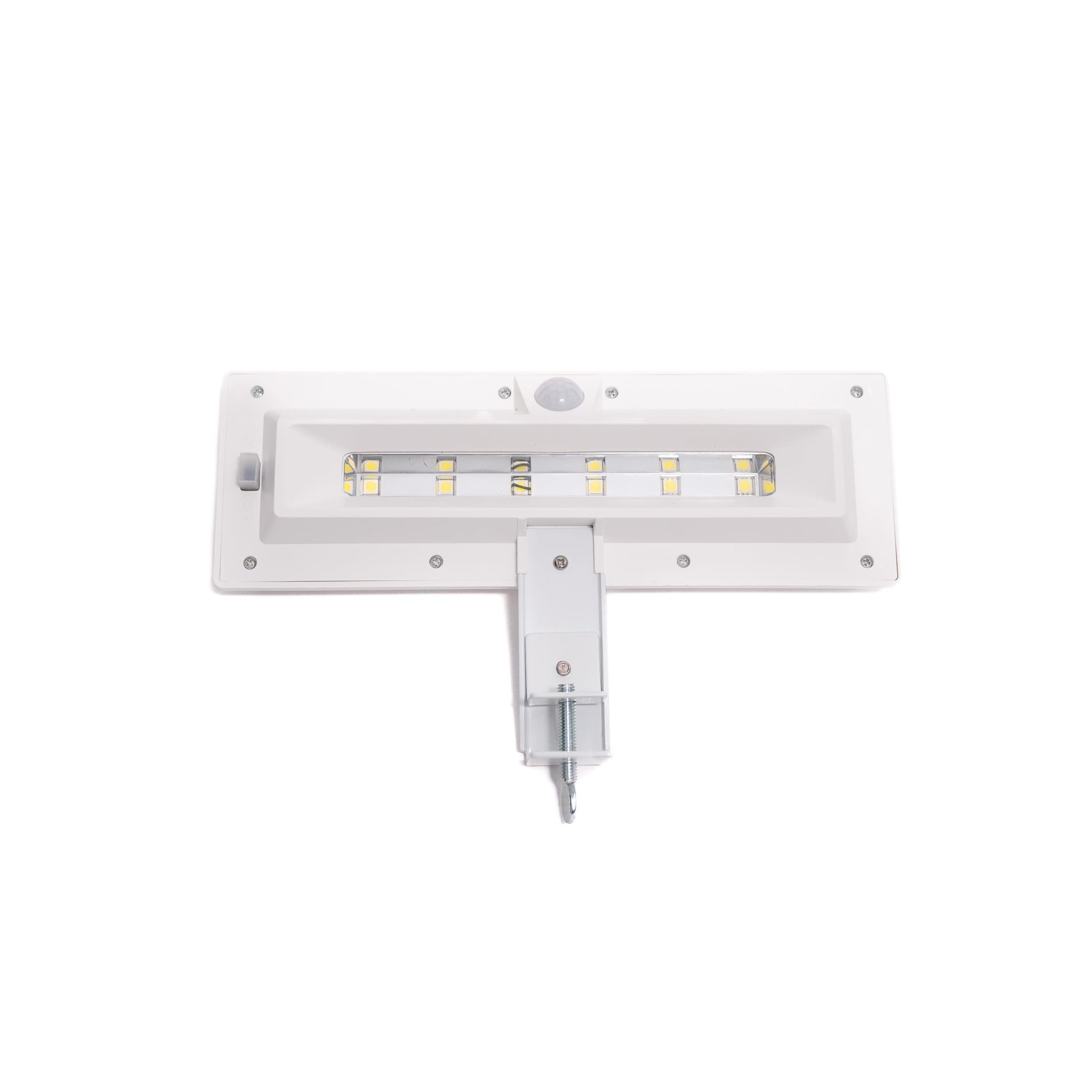 Nitebrite Solar Motion Detector Automatic On Off Safety Weather Resistant Outdoor LED Lights, White (TOE498)