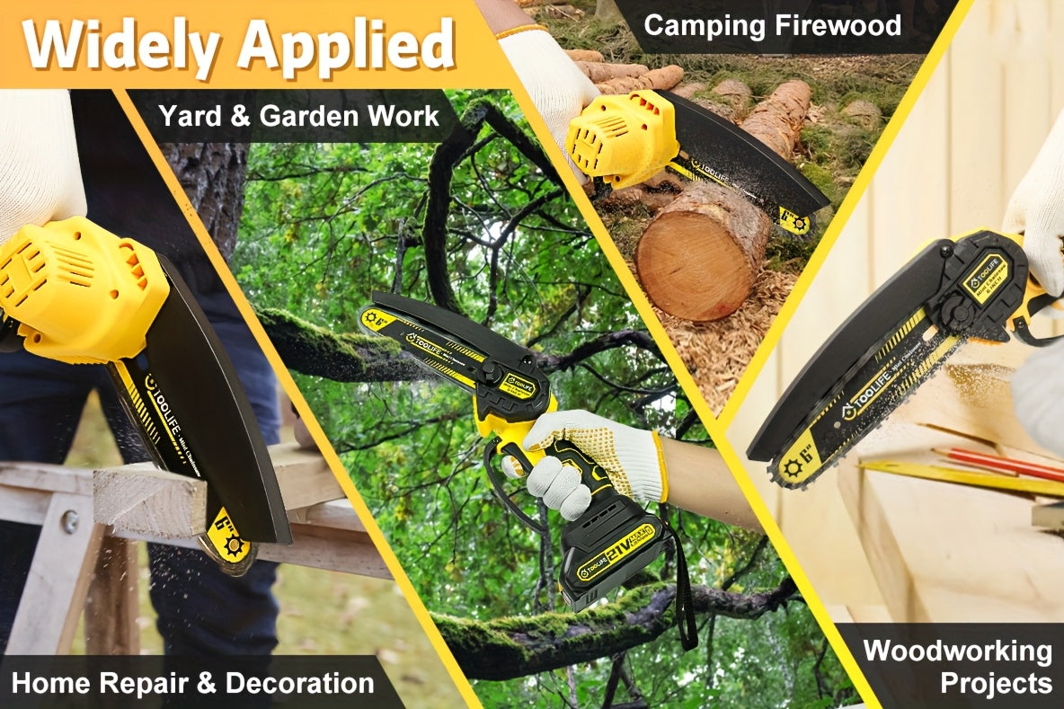 Chainsaw Cordless 6/12 Inch Handheld