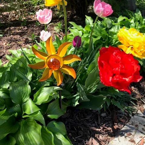 Sun Spin Solar Led Metal Garden Wind Spinner Stake Light image 1