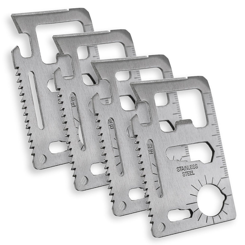 12-in-1 Stainless Steel Wallet Tool