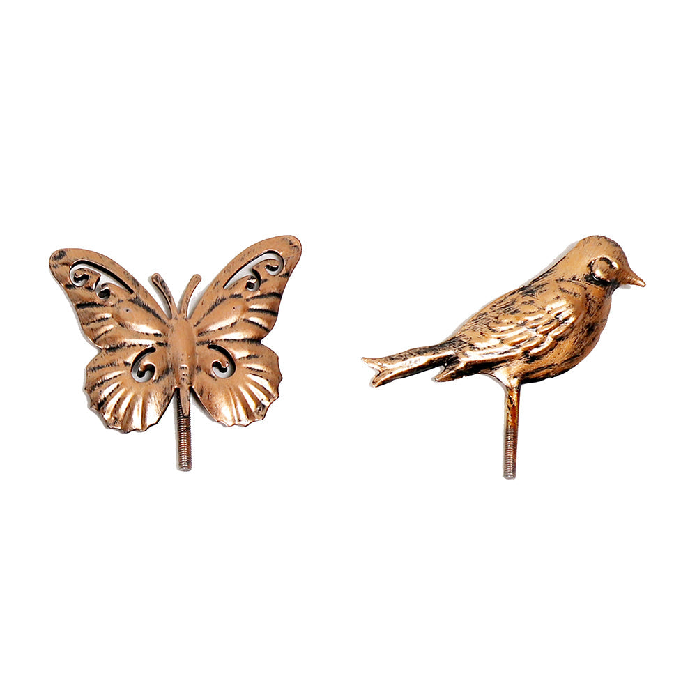 Bird Bath and Butterfly Oasis – Pollinator Fountain with Stake & Railing Mount – Great Gift for Bird Watchers & Gardeners