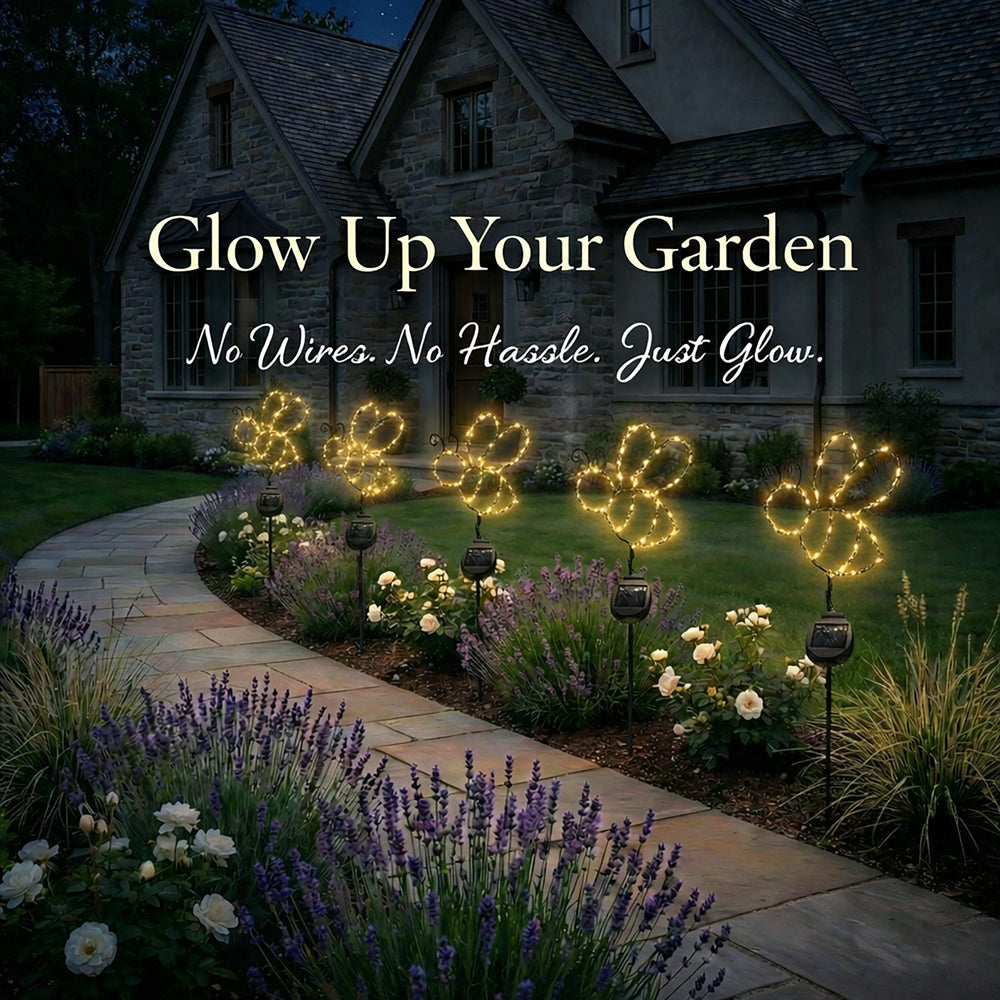 SunStake 🐝Bee-Shaped Metal Frame Solar LED Garden Lights (Set of 2)