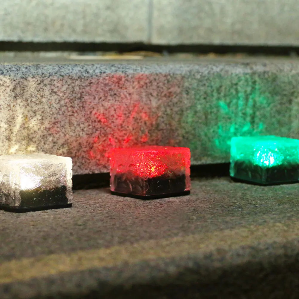 Outdoor LED Solar Light Garden Yard Landscape Light Waterproof Staircase Steps Lamp Decorative Street Lantern Decoration