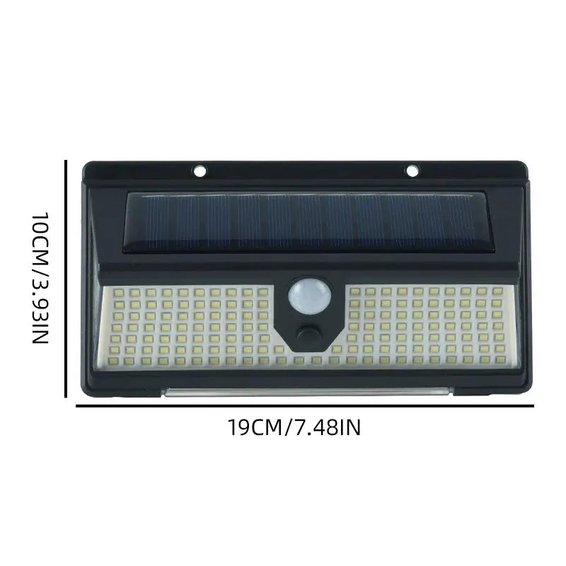 190 LEDs Motion Sensor Solar Wall Light
