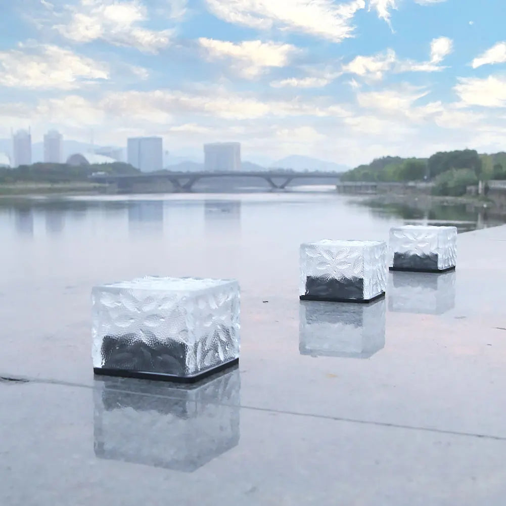 Outdoor LED Solar Light Garden Yard Landscape Light Waterproof Staircase Steps Lamp Decorative Street Lantern Decoration