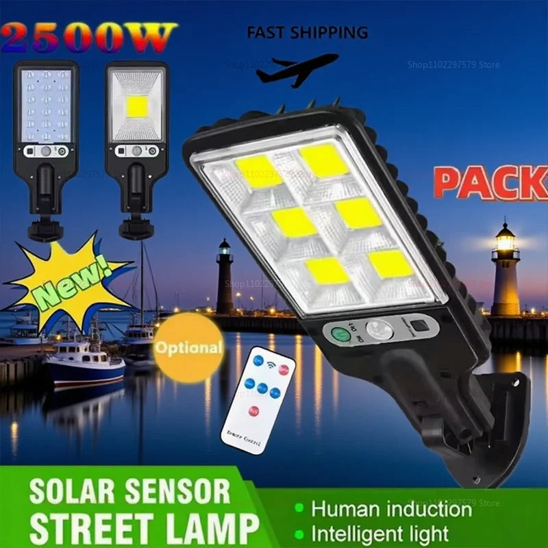 Solar Street Lights - Automatic LED Remote Control Motion Sensor