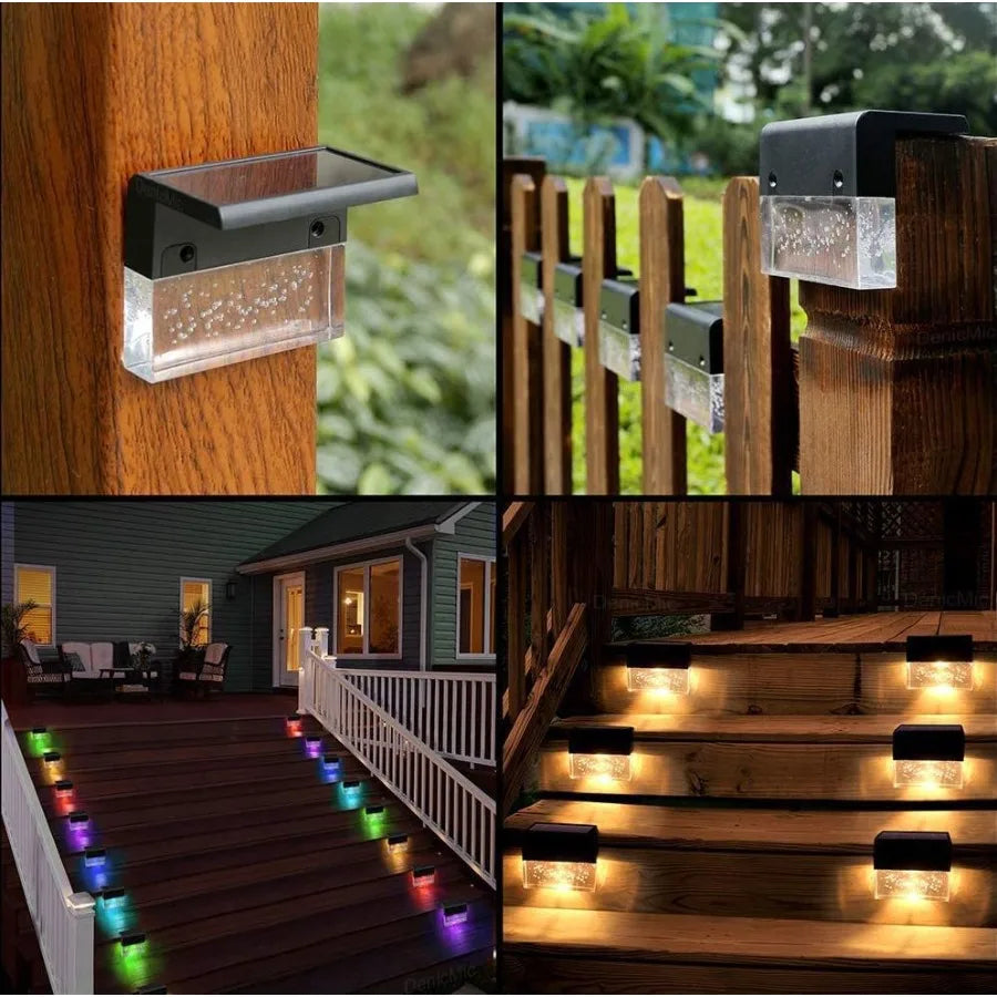 RGB LED Solar Step Light / Fence Light