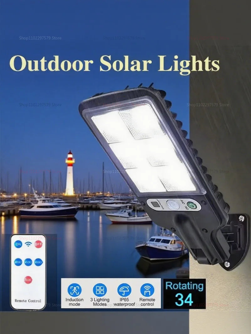 Solar Street Lights - Automatic LED Remote Control Motion Sensor