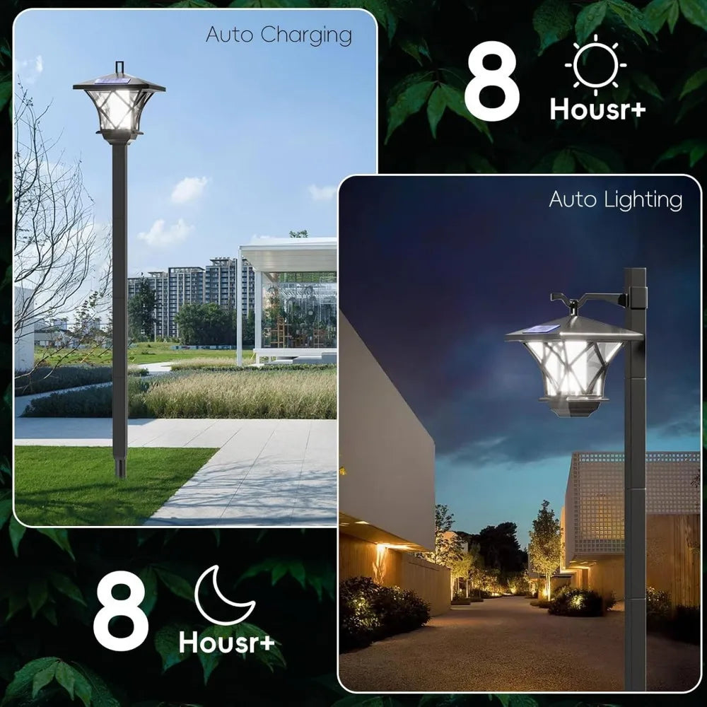 Solar Lamp Post Vintage Street Lights