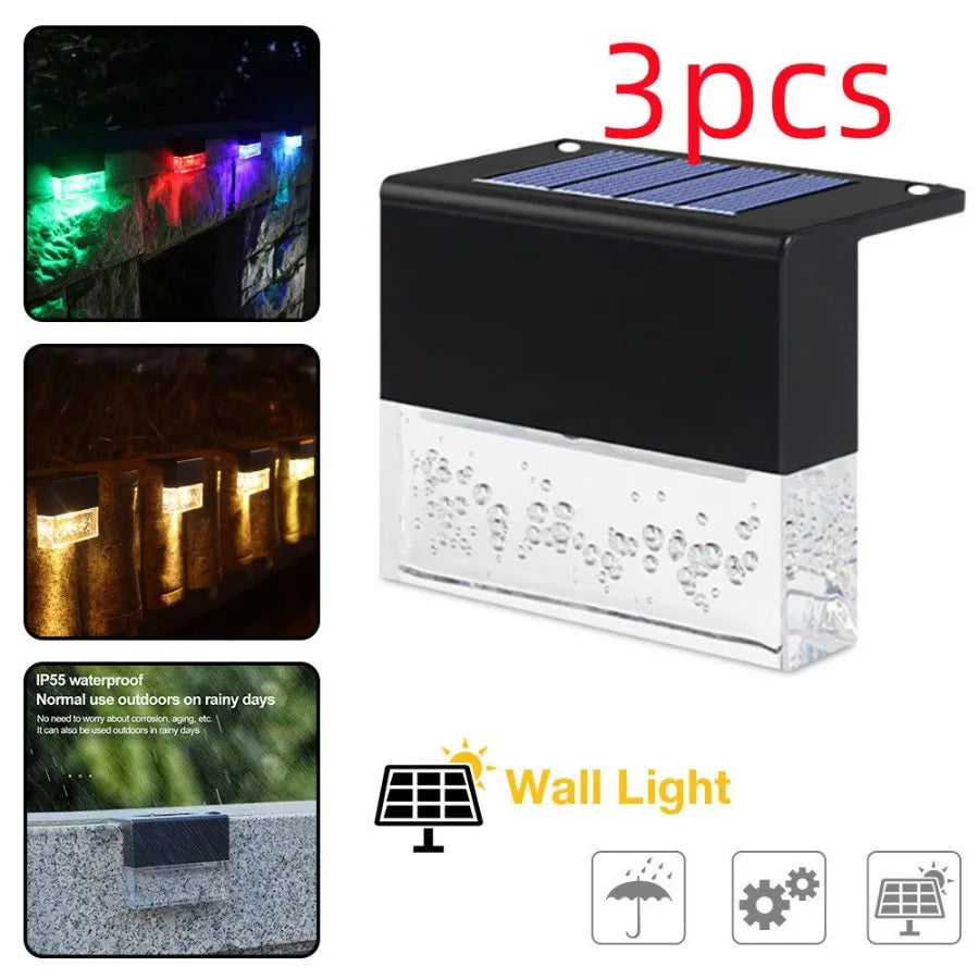 RGB LED Solar Step Light / Fence Light