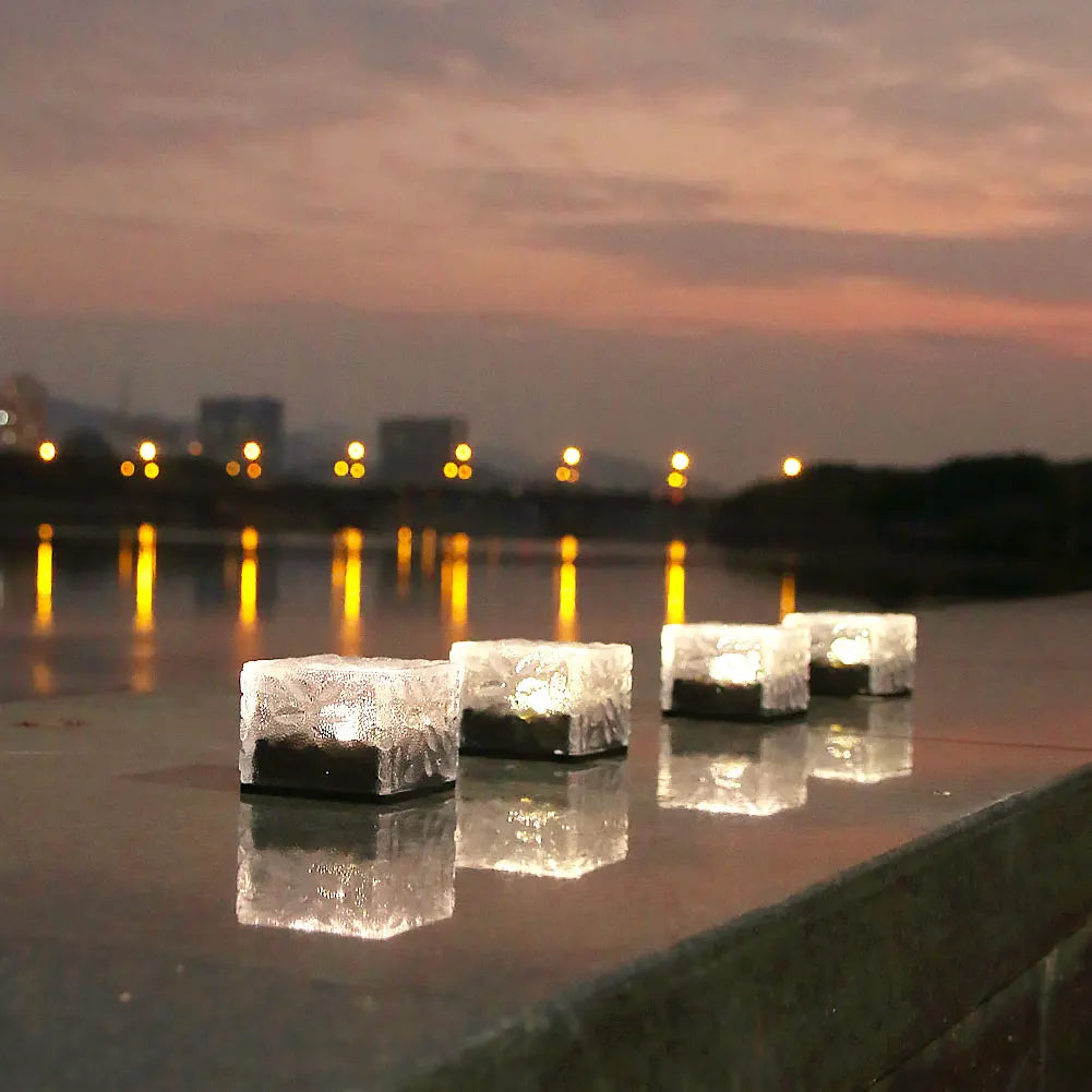 Outdoor LED Solar Light Garden Yard Landscape Light Waterproof Staircase Steps Lamp Decorative Street Lantern Decoration