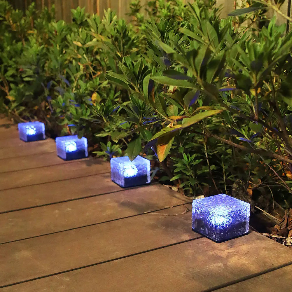 Outdoor LED Solar Light Garden Yard Landscape Light Waterproof Staircase Steps Lamp Decorative Street Lantern Decoration