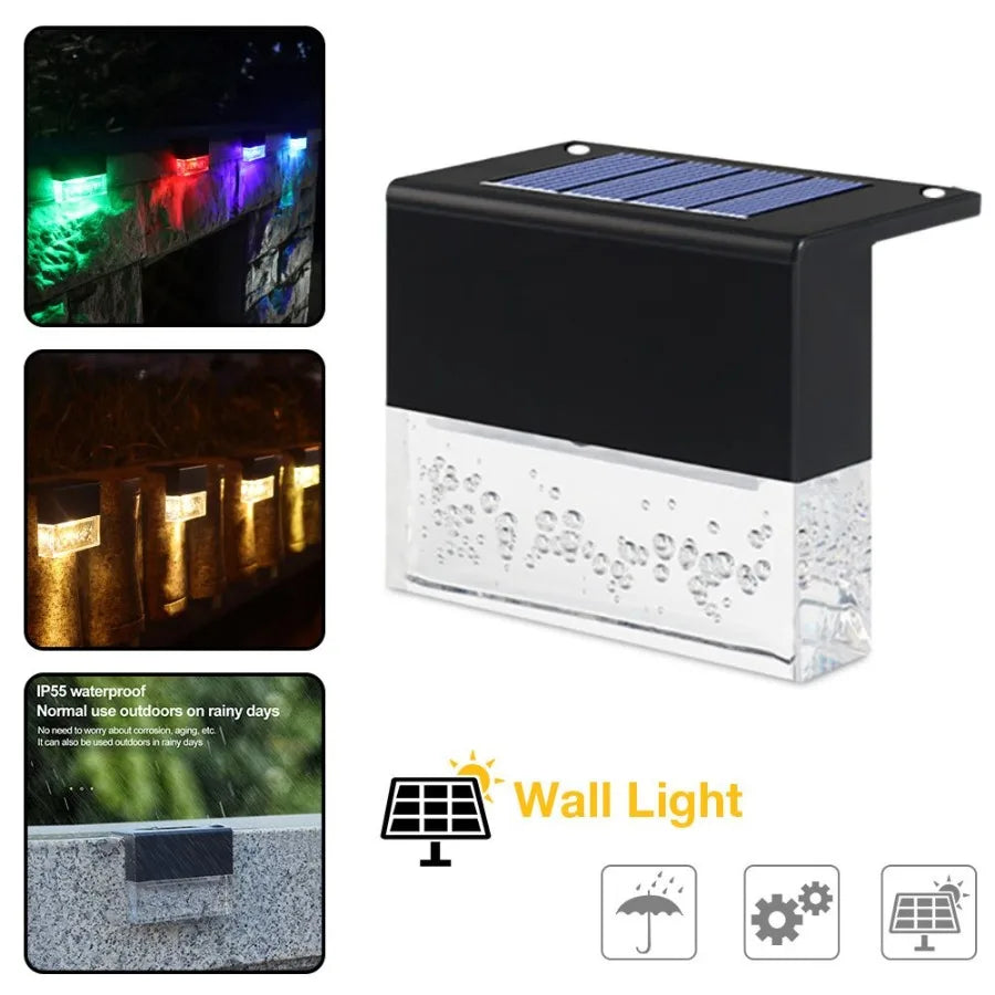 RGB LED Solar Step Light / Fence Light