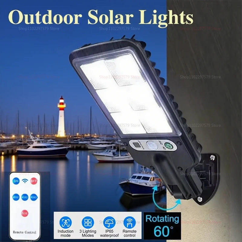 Solar Street Lights - Automatic LED Remote Control Motion Sensor