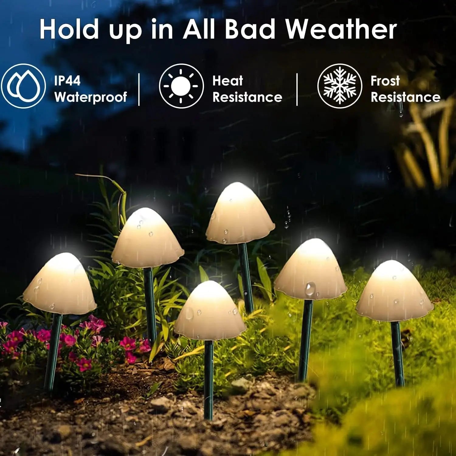 Mini Solar Mushroom Solar Light