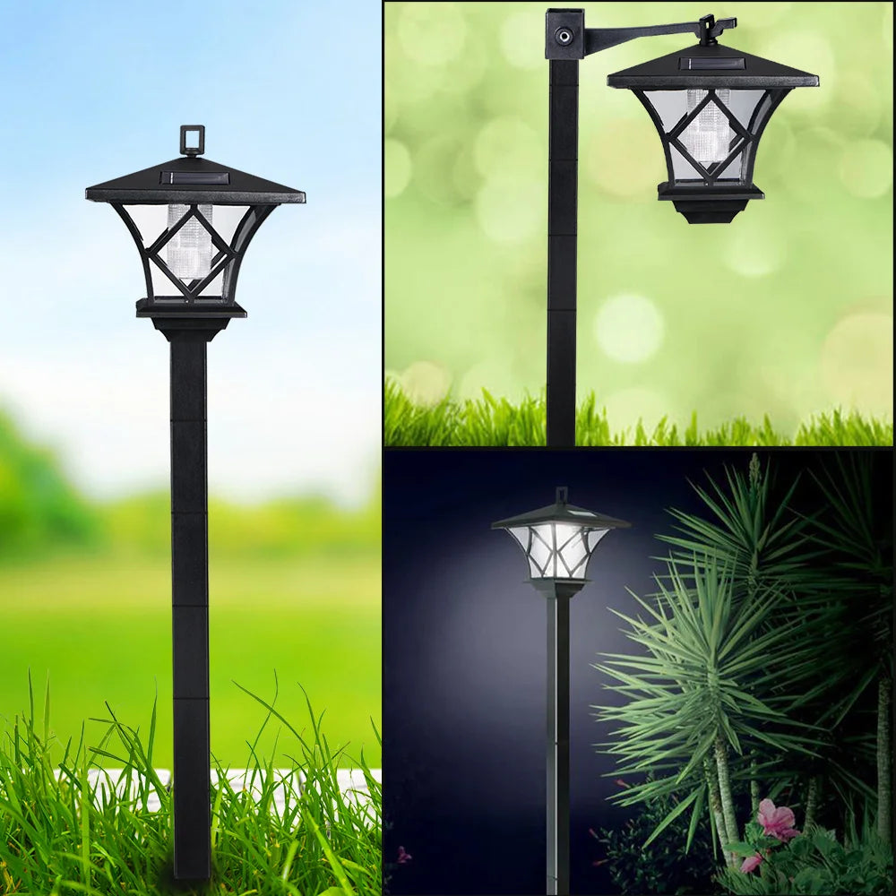Solar Lamp Post Vintage Street Lights