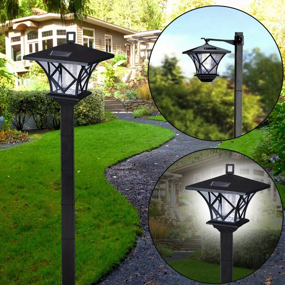 Solar Lamp Post Vintage Street Lights