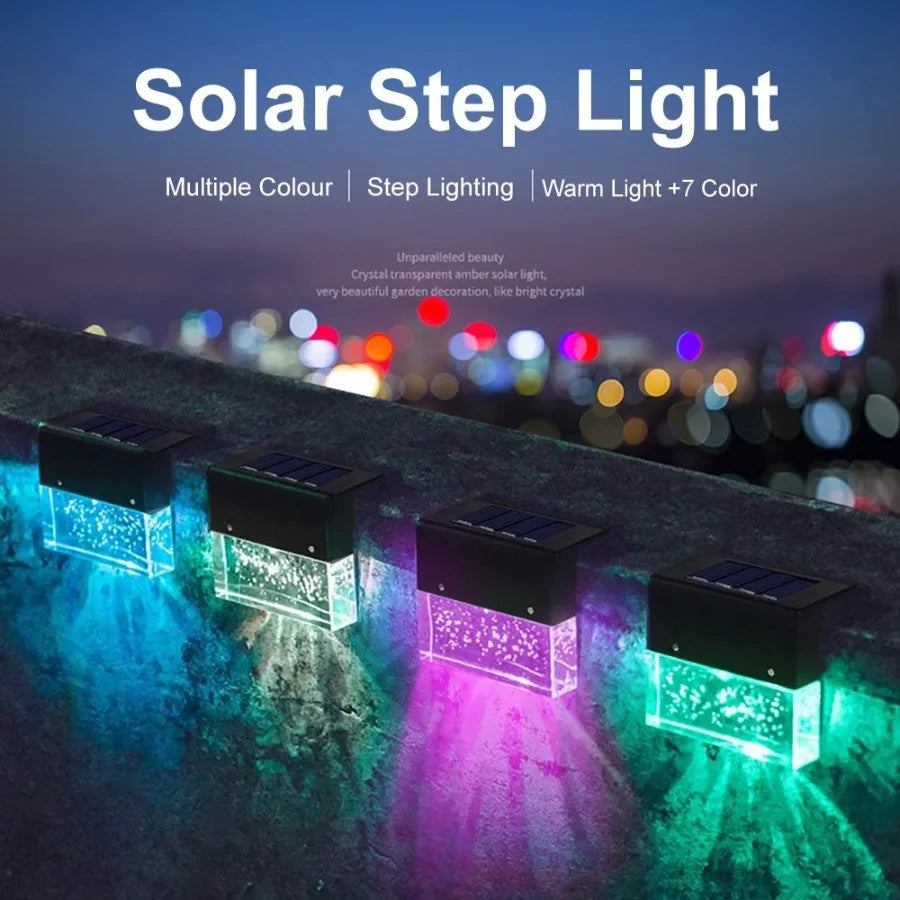 RGB LED Solar Step Light / Fence Light
