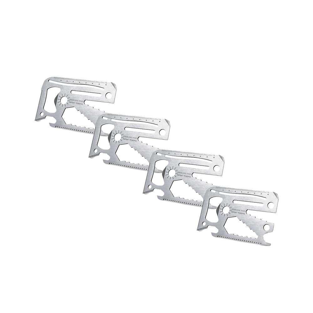 Wallet Wizard 26 in 1 Multi Tool - Slim Steel Pocket Tool with 17 Functions image 0