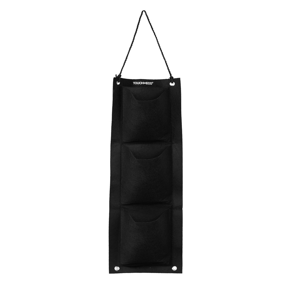 Eco-Fabric 3 Pocket Vertical Hanging Garden Grow Bag
