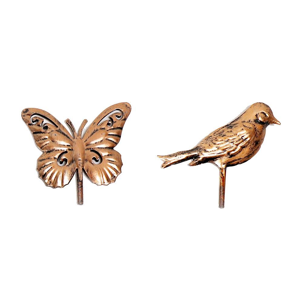 Bird Bath and Butterfly Oasis Pollinator Fountain Stake & Railing Mount Perfect for Flowers, Wildlife, Gardening and Bird Watching Great Gift