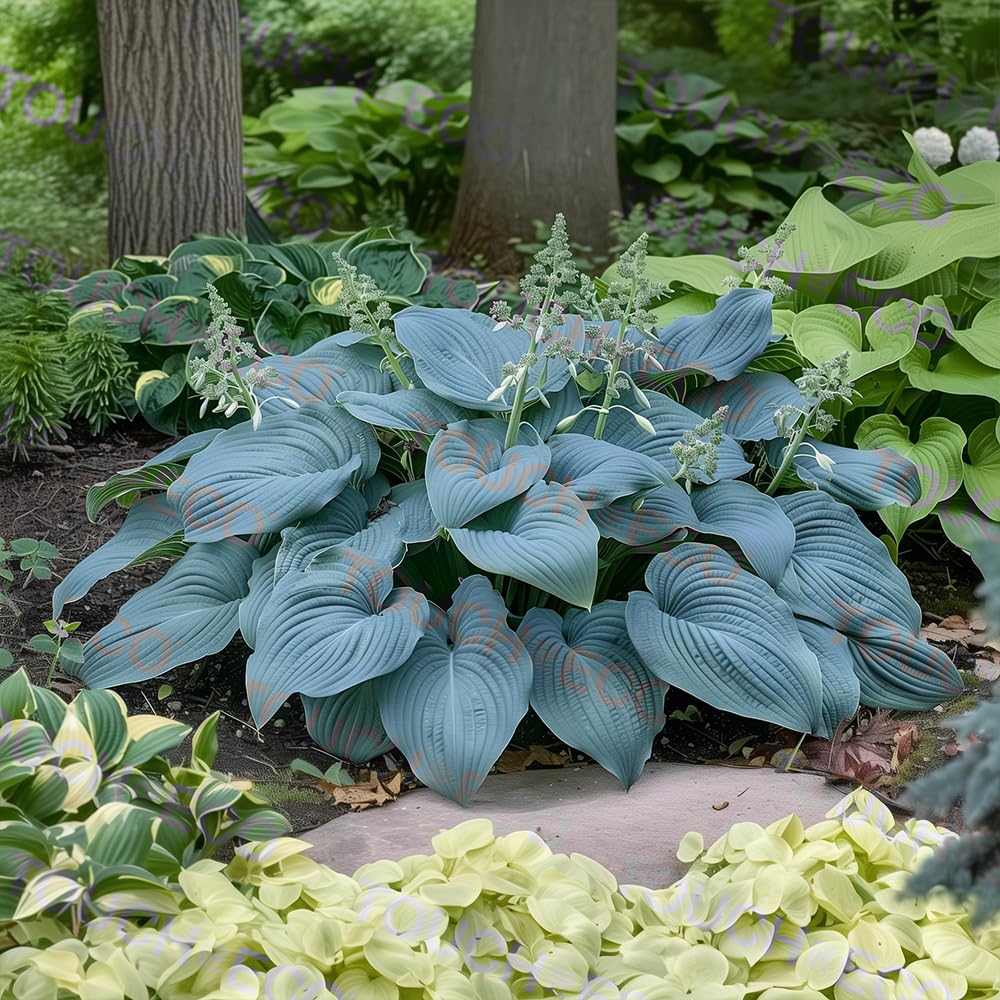 GardeningProducts4Less Award Winning 3 Pack - Bressingham Blue Hosta Bare Root Plants - Rare, Hard to Find Hosta. Great Flowering Year After Year. Perfect for Your Home and Gardens. 1000's Sold