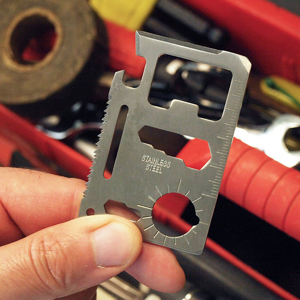 12-in-1 Stainless Steel Wallet Tool