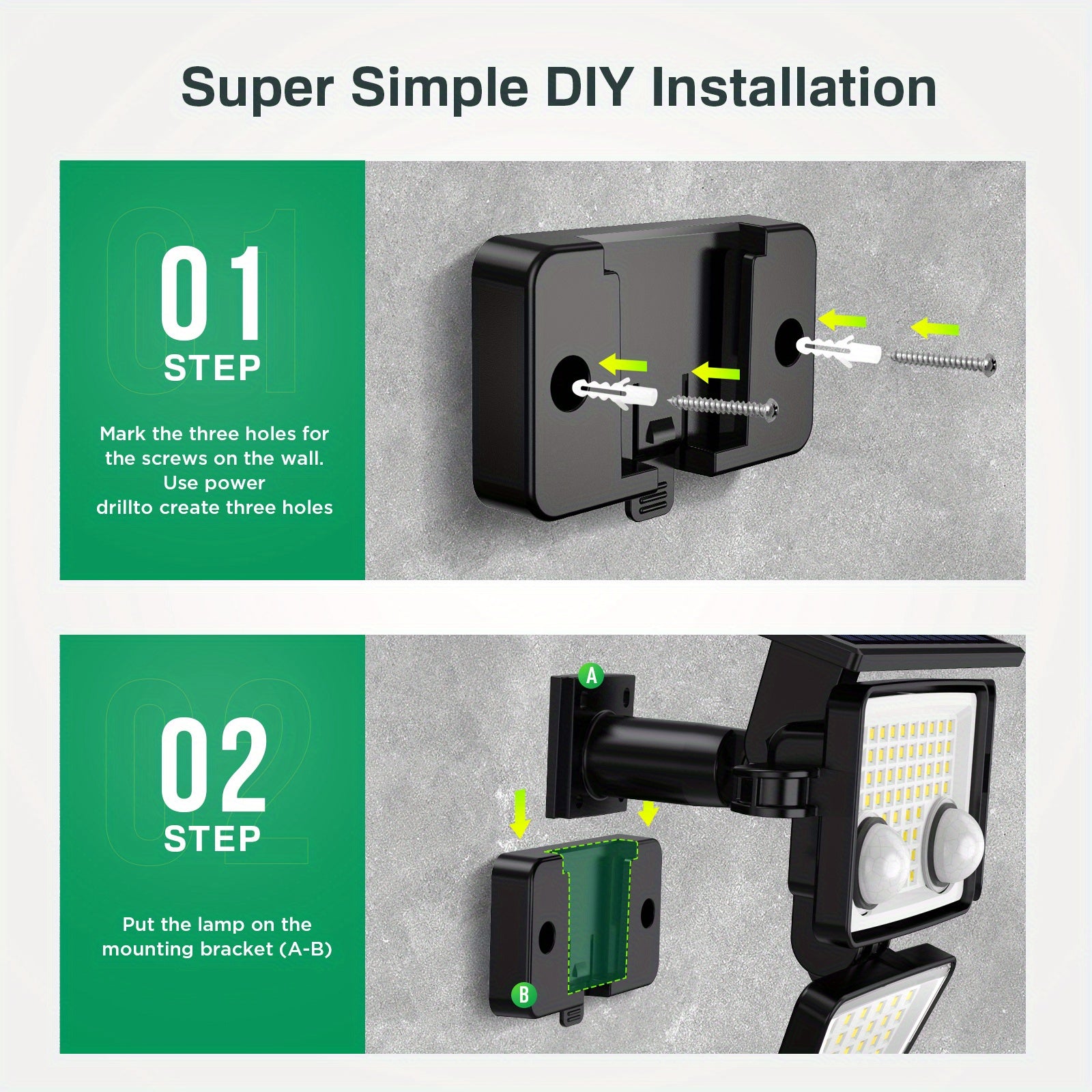 3000LM 188 LED Motion Sensor Solar Light