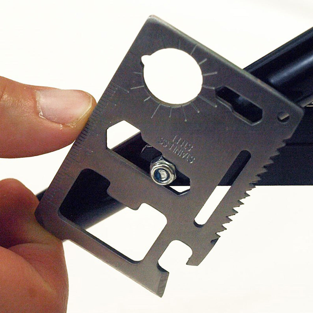 12-in-1 Stainless Steel Wallet Tool