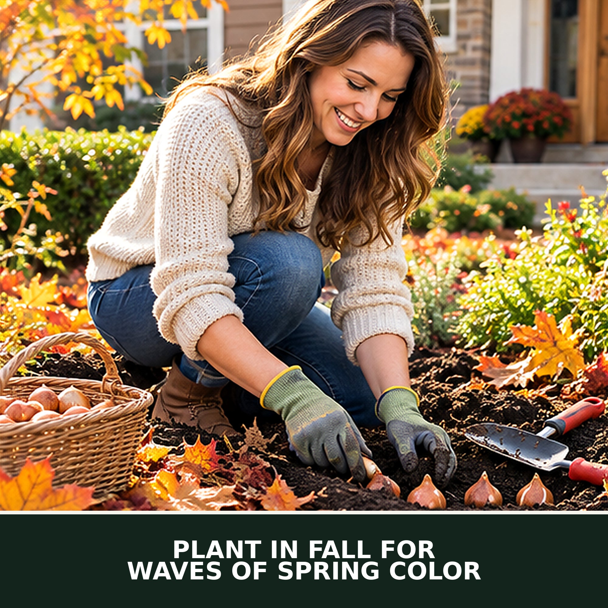 Spring Flower Bulbs Collection for Fall Planting – Tulips, Pink Daffodils, Allium, Anemone & Glory of the Snow – Perennial Bulb Mix